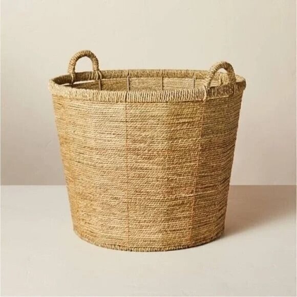 Hearth & Hand Magnolia 14x18 Woven Floor Basket - Picture 1 of 5